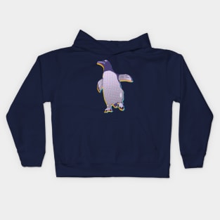 Penguin Printing Error- Purple Kids Hoodie